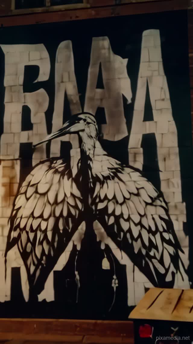 ROA's Urban Menagerie - Street Art AI stock